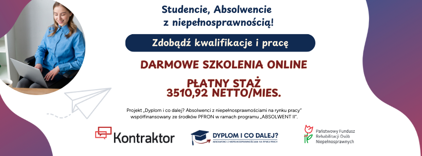 Zdjęcie artykułu Dołącz do projektu „Dyplom i co dalej? Absolwenci z niepełnosprawnościami na rynku pracy”!